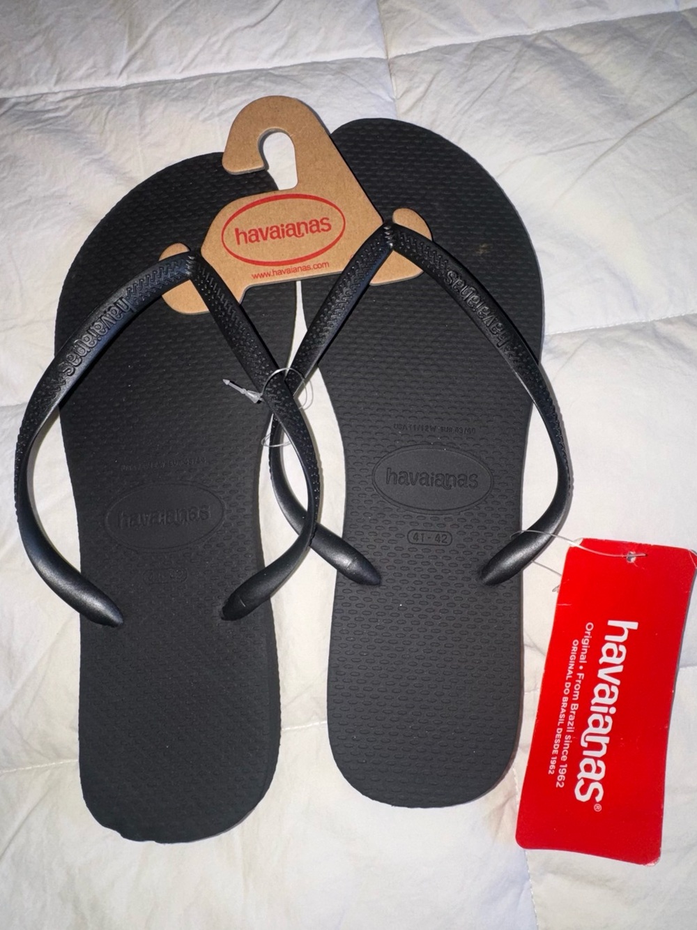 Havaianas Black Flip Flop Sandals